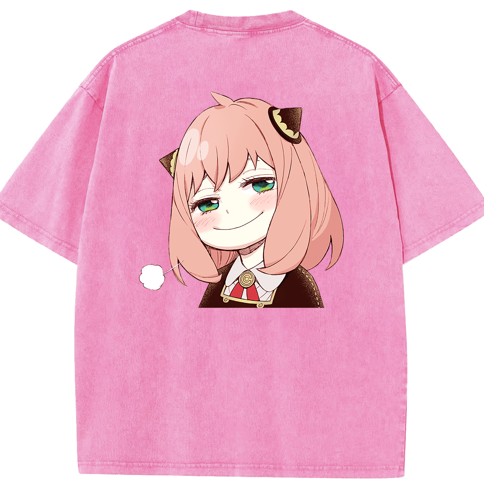（画像用） SPY×FAMILY间谍家家酒 綿100% ヴィンテージ風 半袖Tシャツ（背面プリント）